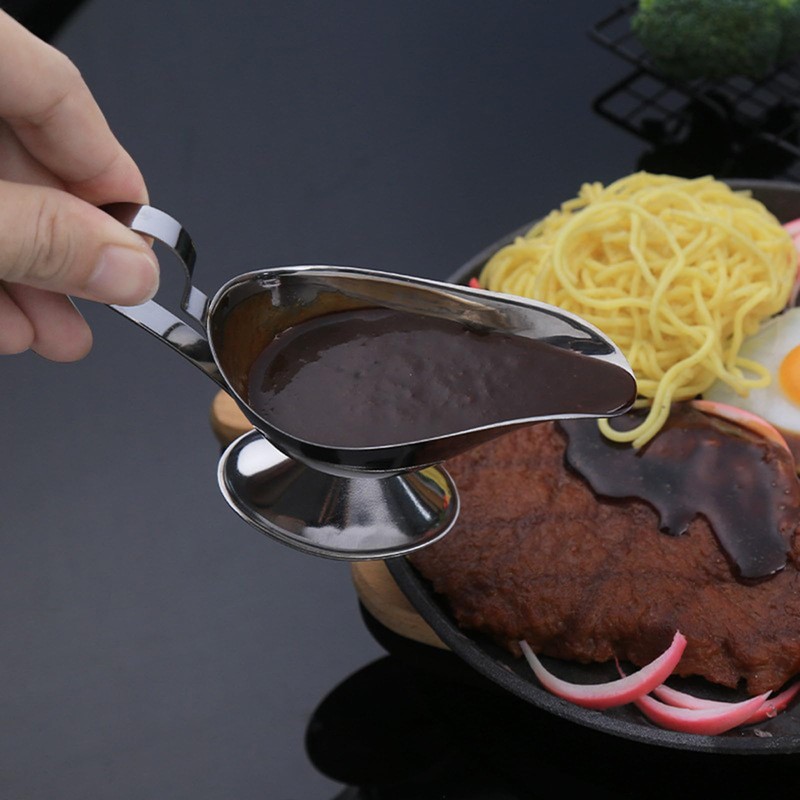 Sauce Container, Gravy Boat, Stainless Steel Container, Condiment Plate, Sauce,