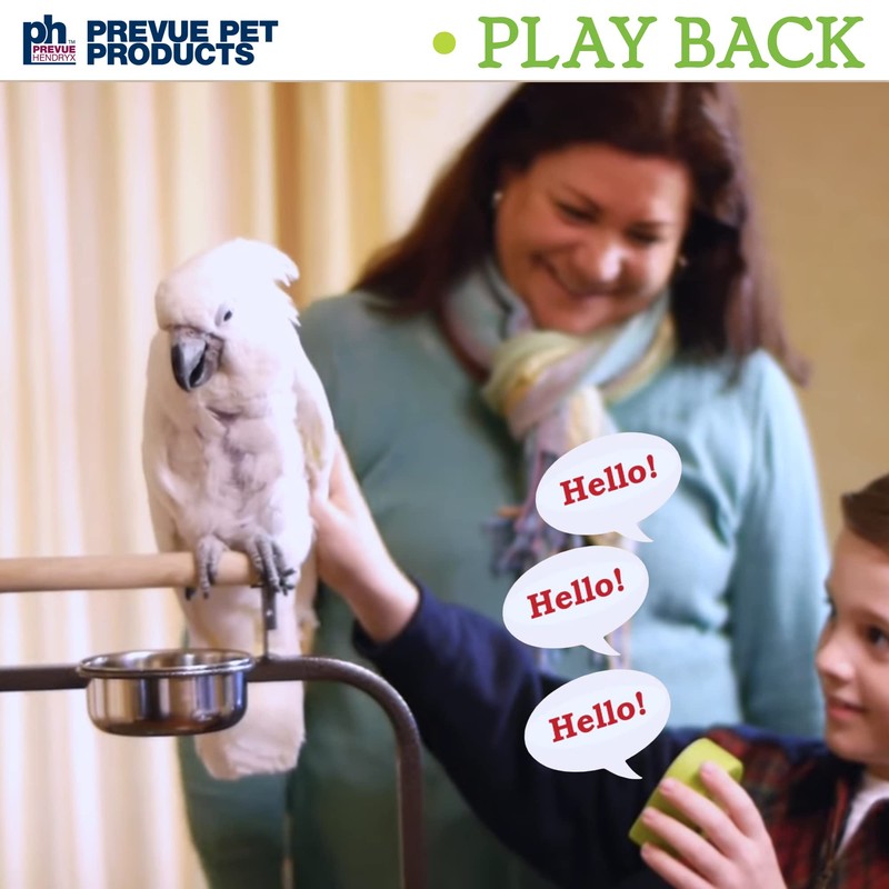 Prevue Hendryx 62900 Mimic Me Voice-Recording Unit for Birds Green