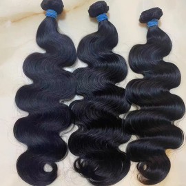 Wholesale Higher Grade Raw Hair Vietnamese Burmese Curly Hair Cambodian Natural Wave Hair One Donor Hair Weave Bundles Extensioncolor: body wave, Stretched Length: 22 Inches