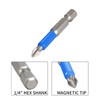 Bonsicoky 50mm Magnetic Anti-Slip Drill Bits Set, Phillips Screwdriver Bits