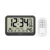 technoline WS8026 Digital Radio-Controlled Clock with Remote Control, Office Clock,