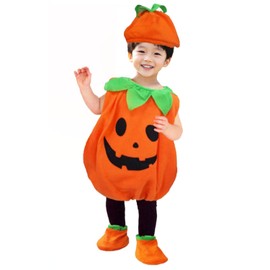 POLACOCO Pumpkin Kids Cosplay Halloween Costume (120)
