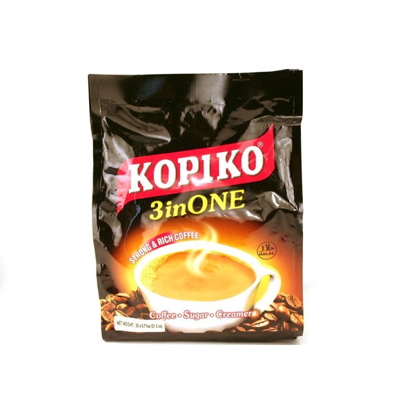 Kopiko 3 in 1 Instant Coffee, 21.2 oz, (30 Sachets)