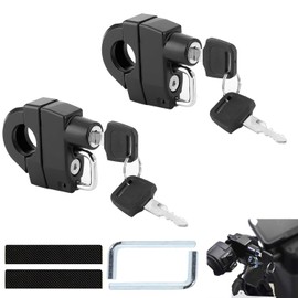 Motorcycle Helmet Lock, Motorcycle Helmet Padlock, Motorcycle Helmet Safety Lock, Handlebar Helmet Lock, Anti-Theft Helmet Safety Lock, Washers for Bumper