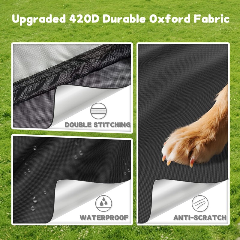 SAFANA 87 inch Round Dog Pool Cover [Upgrade 420D Thickened]