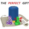 Dice Stacking Cup(Blue) Set with 4 Pcs 19mm(Purple) and 5