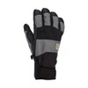 Carhartt mens Waterproof Thermal Lined Secure Cuff Glove, Steel Black,