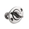 2 Pcs Oval Garboard Drain Plug,316 Stainless Steel Marine Drain