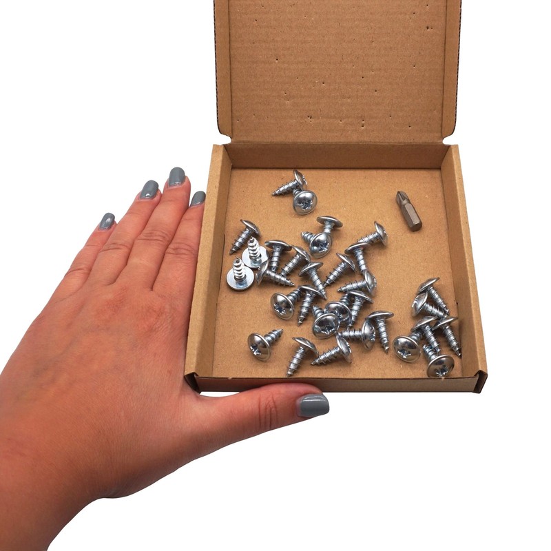 SKIR'CO (Pack of 30) Galvanised Steel 6.0 x 16mm Silver