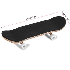 Fingerboard Finger Skateboard Skateboard Finger Skate Board Finger Skate Board Birthday Present Gift Canadian Assembly Driver Case (White)