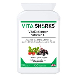 VitaDefence+ Vitamin C - Bespoke Potent & Comprehensive All-in-One Vegan Anti-Oxidant Formula to Defend, Support & Boost Overall Immunity - Kosher