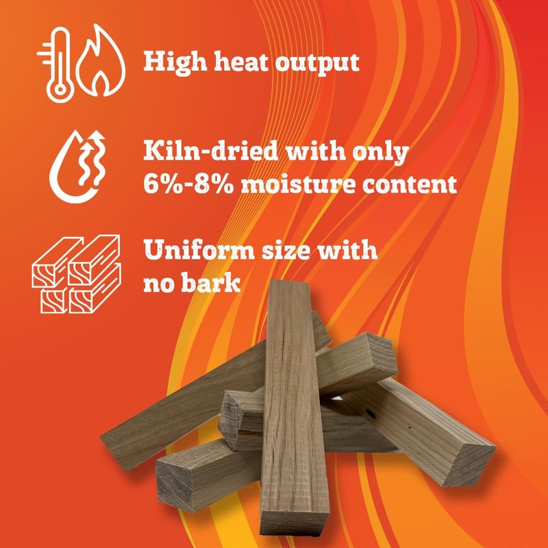 Heatcraft Premium Kiln Dried Wood Kindling for Pizza Ovens, Tabletop