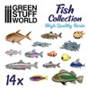 Greenstuff World GSWD-3010 Diorama Accessory Fish Set Miniature Accessories