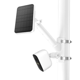 HOLACA 2 in 1 Pole/Railing Mount for EufyCam 2C,EufyCam 2C Pro, EufyCam 1 and 2/2Pro, EufyCam E,Solocam E20/E40,Solocam L20,Eufy Solar Panel