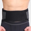 Lower Back Support Belt Black Good Breathability Wear Resistant Adjustable