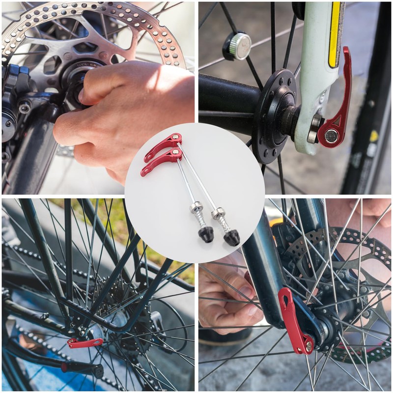 REBECASKYENS 1 Quick Release Fork Front And Rear Hub Quick