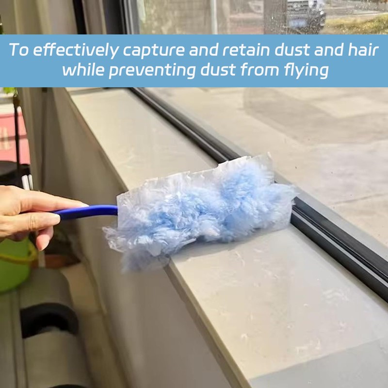 20 Pcs Flash Dust Magnet, Disposable Duster Heads, Flash Dust