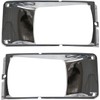 LAFORMO 2 X Headlight Bezel Chrome Compatible With 1987-2003 International