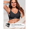 OEAK Womens Seamless Scalloped Bras No Underwire Push Up Full