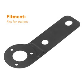 Trailer Socket Bracket, Trailer Cable Connector, 7 Pin Heavy Duty Socket Mounting Plate, Towing Hitch Socket Bracket Replacement for Trailer