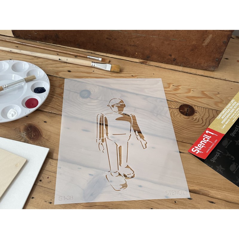 Stencil1 8.5-inch X 11-inch Stencil Robot