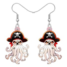 DALANE Acrylic Octopus Earrings Squid Dangle Octopus Hanging Fashion Ocean Animal Jewellery Gifts for Women Girls Accessories, Acrylic, No Gemstone