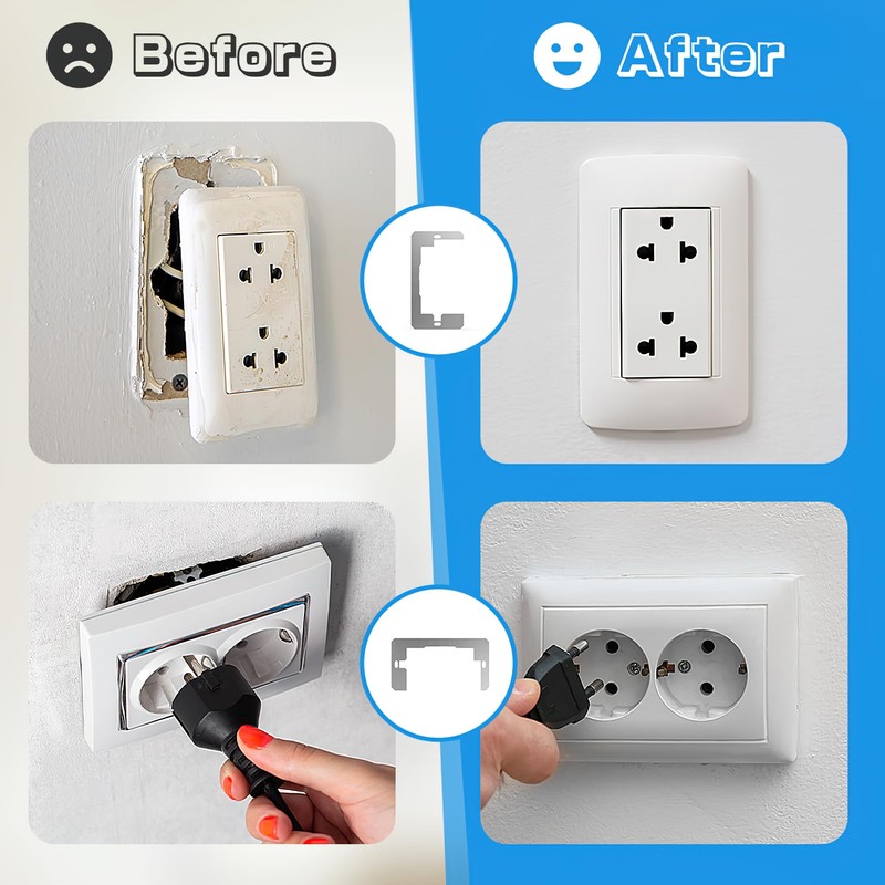 Gadgetzan Wall Plate Spacer,Flush Fit Device Leveling Plates For Wall