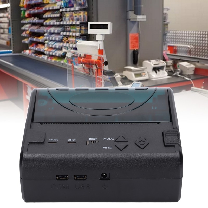Label Printer 80mm Mini Portable Stable Convenient Thermal Printer for