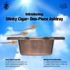 Stinky Cigar® One-Piece Ashtray (Blac Nickel Plated)