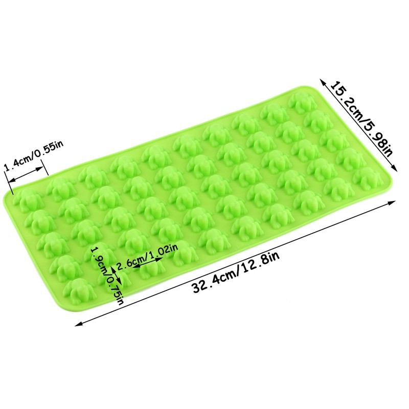 AIBOYA Frog Shape Silicone candy Molds Passover Frog Mold For