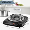 OVENTE Electric Countertop Single Burner, 1000W Cooktop with 6" Stainless