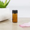 AFMNQZ 50Pack Set 1ML Amber Glass Bottle with Orifice Reducer