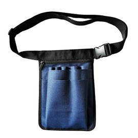 [uxcellmo] Nurse Utility Organizer Belt Fanny Pack Hip Bag Waist Pack Pouch Case for Medical Scissors Care Kit Tools, darkblue