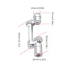 1080° Chrome Rotatable Faucet Extender Aerator w/Nozzle Adapters Swivel Sink