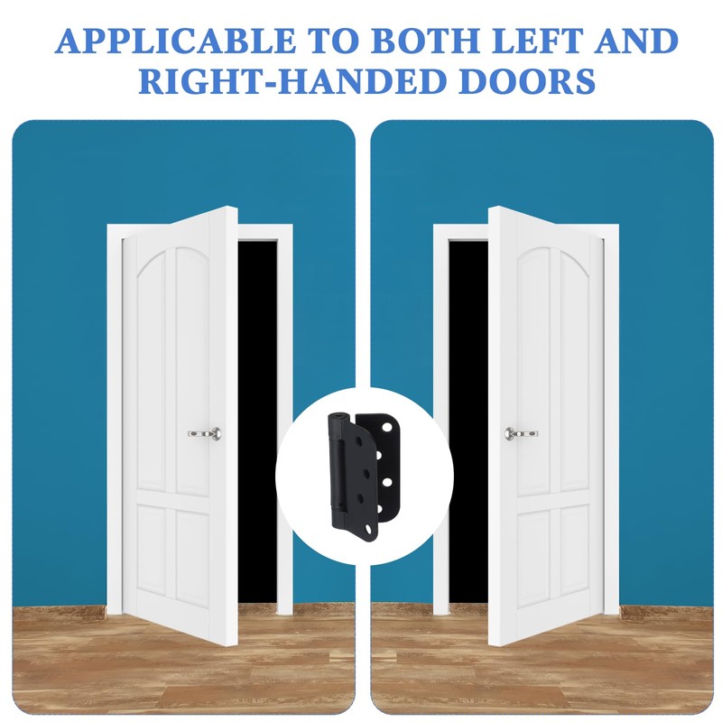 Yaocom 10 Pcs Self Closing Door Hinge 3.5'' Spring Loaded