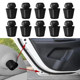 Wedcool 10PCS Car Door Overslam Bumper Stopper, Car Door Shock Absorber, Car Door Protection Cushion, Black Rubber Car Bumper Door Shock Pads, Universal Vehicle Door Side Protection Accessories