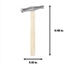 Picard 0017401-0250 Embossing Hammer 250g of ash, Brown/Silver