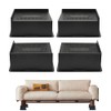 4 Elevadores De Muebles Cama/Nevera,Patas De Muebles Rectangular Elevadoras,Protege Suelos