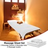 3 Piece Microfiber Massage Table Sheet Set, Beauty Massage Bed