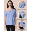 Magnetic Buttons Post Shoulder Surgery Recovery Shirt for Men V-Neck