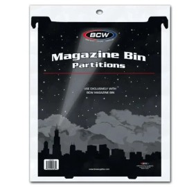 BCW New (2 ct) BCW Magazine Storage Bin Partition