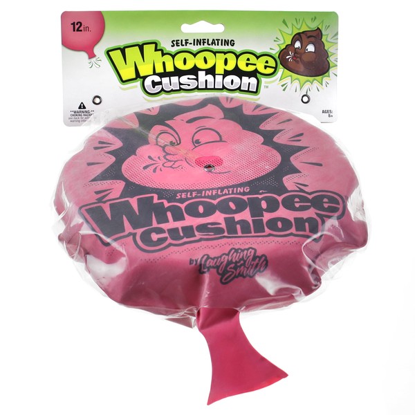 Laughing Smith - 12" Self Inflating Whoopie Cushion - Whoopee Cushion Goodie Bag Stuffers, Party Favors, Fart Toy & Prank Party Birthday Bags for Kids, Boy & Girl - Whoopi Woopie Whoopy Cushions