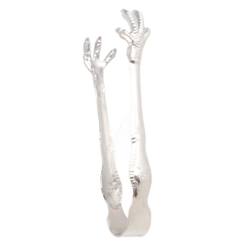 Stainless Steel Eagle Claw Ice Tongs Prevents Slipping Ice Cubes