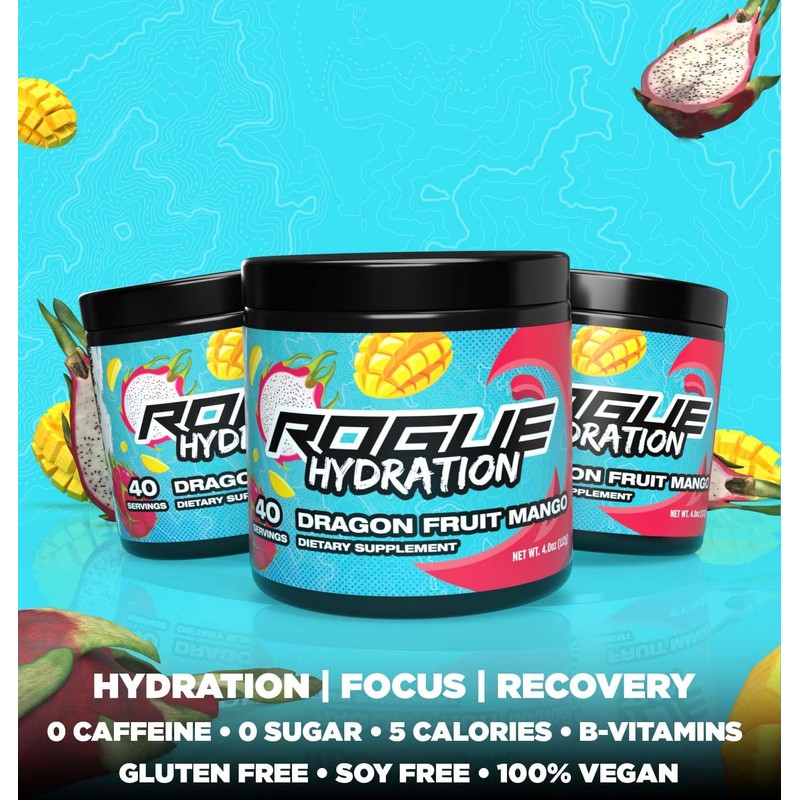 Rogue Energy Gaming Drink, Hydration & Focus Beverage, Esports &