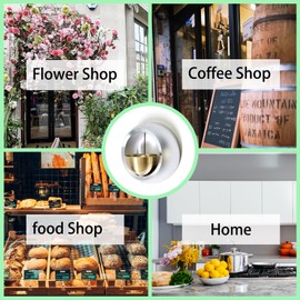 Shopkeepers Bell for Door Opening, Door Chime for Business When Entering, Easy to Install Magnetic Doorbell, Unique Business Decorations and Entrance Hanging Decorations- Creative Gift (Silver)