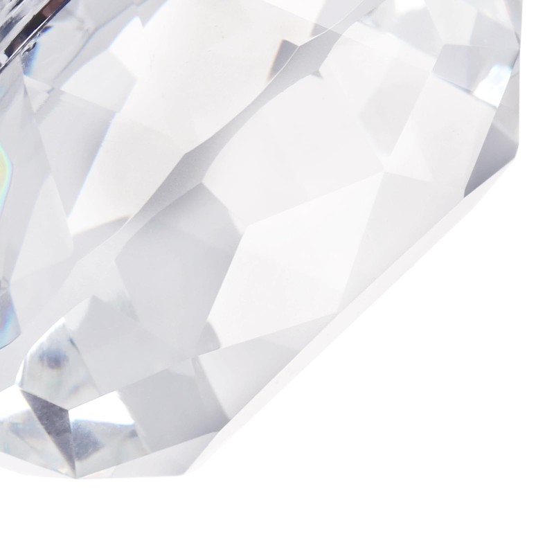 MAKTSAM 20PCS Clear Crystal Door Knobs, 40 mm Crystal Door