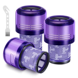 3 Pack V11 Filters Replacement for Dyson, Vacuum Filters Replacement Compatible with Dyson V11 Animal Torque Drive Complete V15 Detect Cordless Vacuum, Replace Part # 970013-02