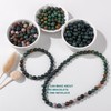 Risyfjew 50PCS 8mm Natural African Turquoise Beads Gemstone Round Loose