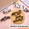 10 Pcs Dinosaur Cookie Cutters Set,Baking Mold for Dinosaur Birthday