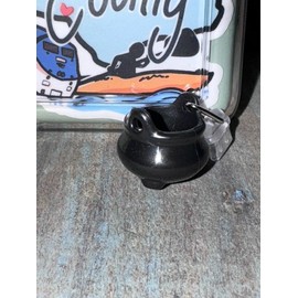 Witch's Cauldron Dust Plug Charm - Protective Magic for Your Device - Port Style: Lightning